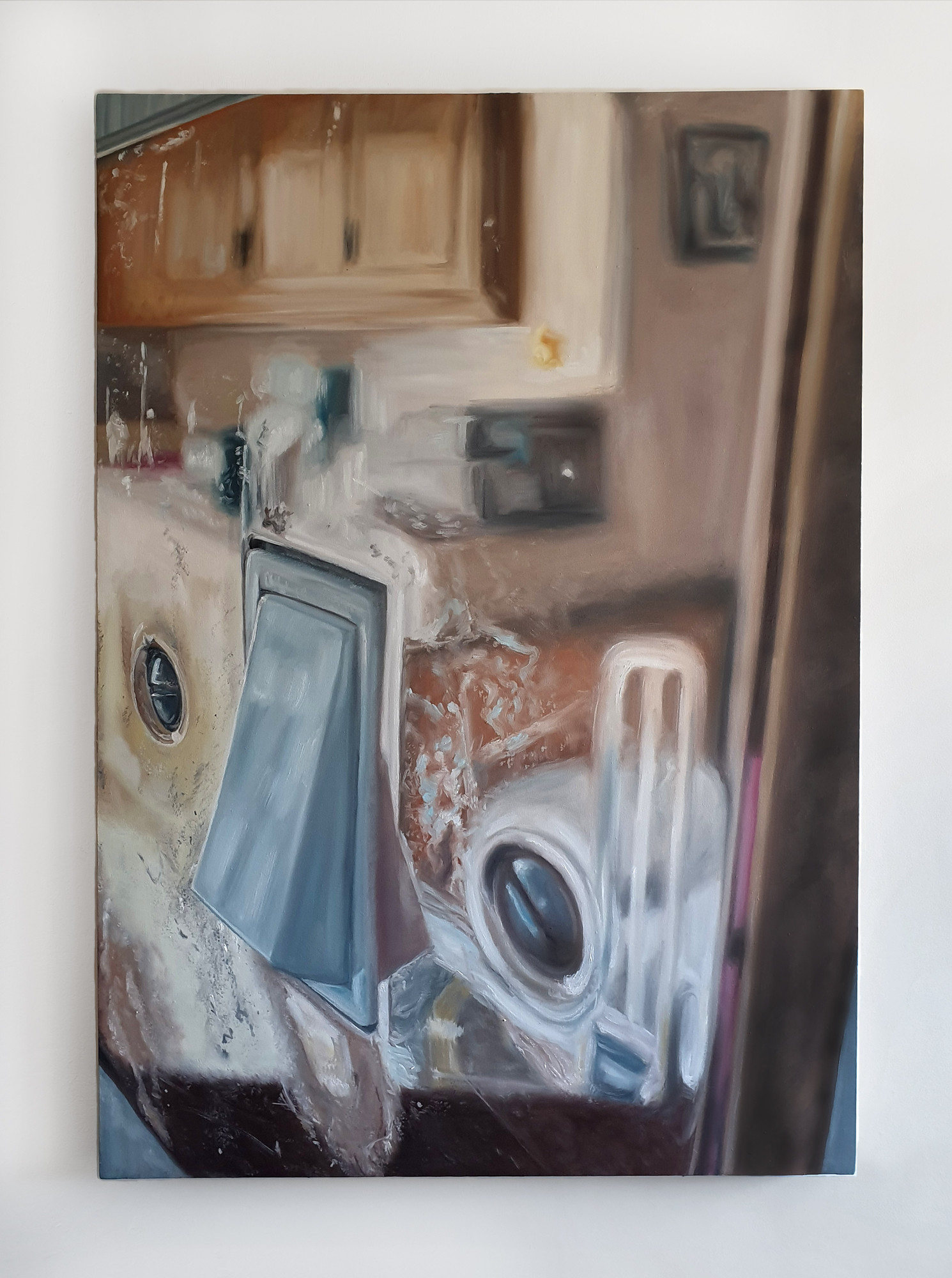 "Untitled (light switch #2)" 2020, oil on canvas, 80cmx120cm