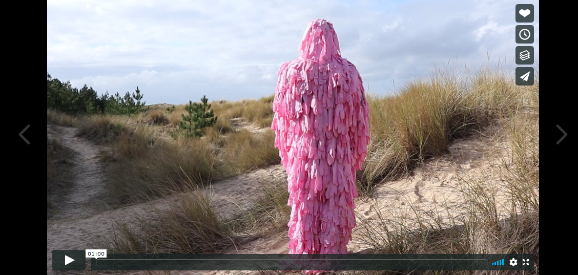 Suit Series Short Video, Expanded Touch, Full body suit made from pink latex gloves, Video taken on Canon 800d
