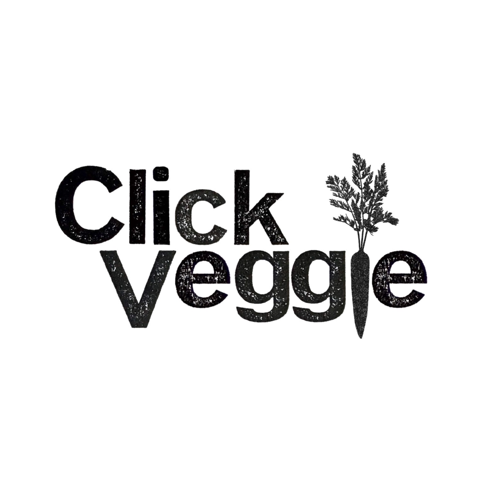 "Click Veggie". A logo design for an online all vegetarian grocery shop. George Inwards.