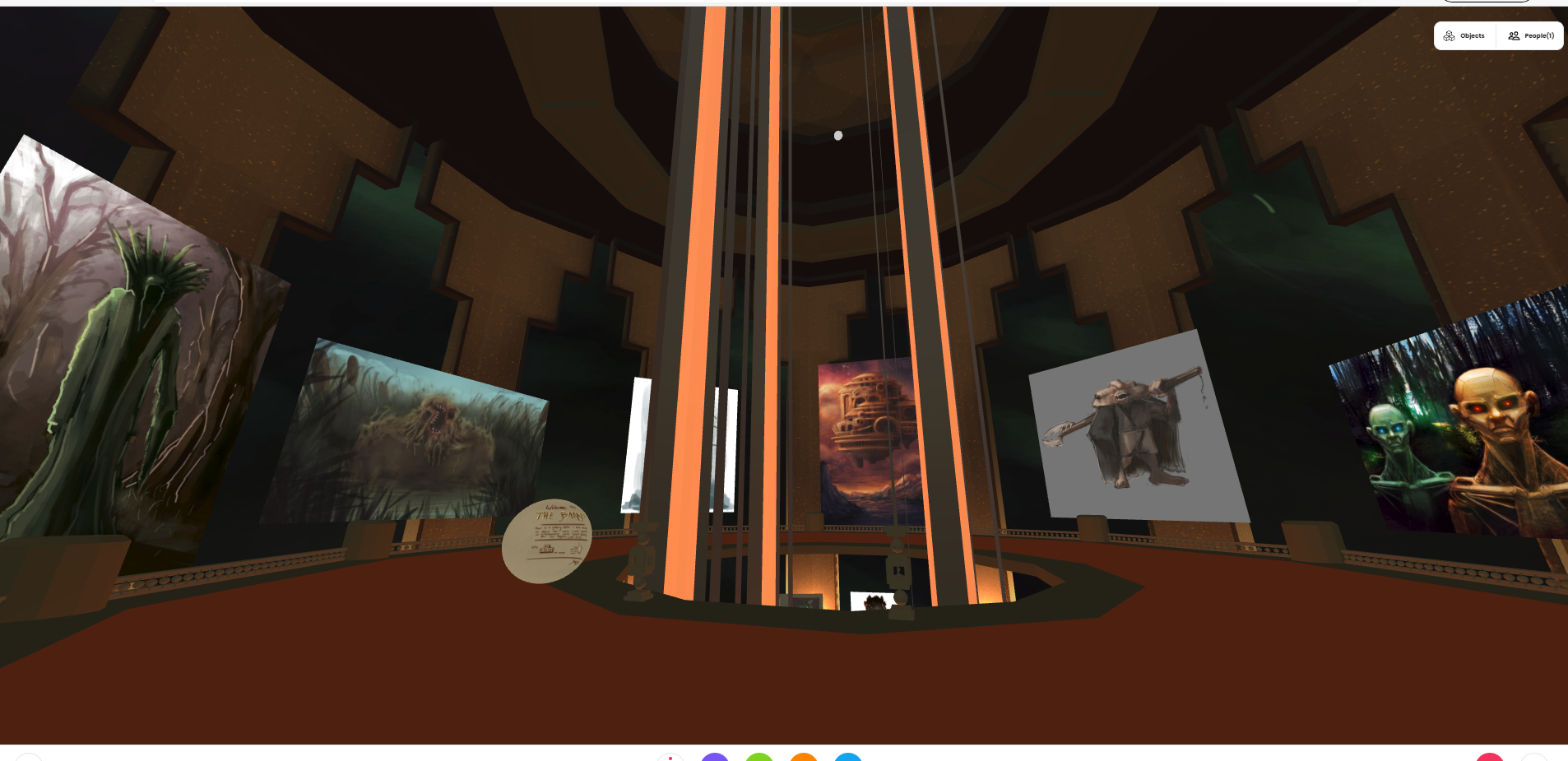 ‘In the barrel’ Screenshot from within the Lost Eons gallery that I created.