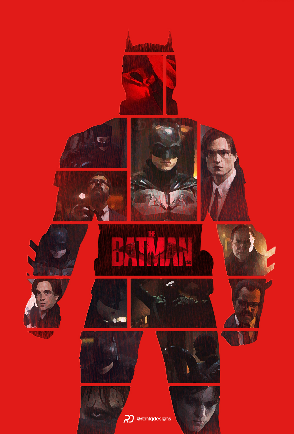 The Batman collage poster