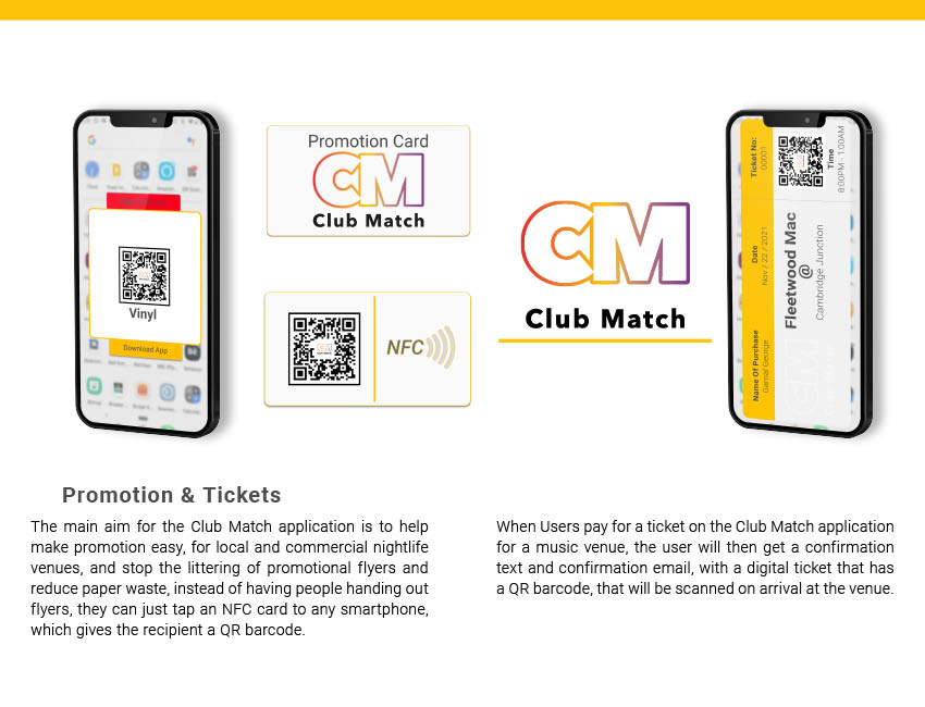 Digital promotion and digital tickets are what makes the club match application eco-friendly.