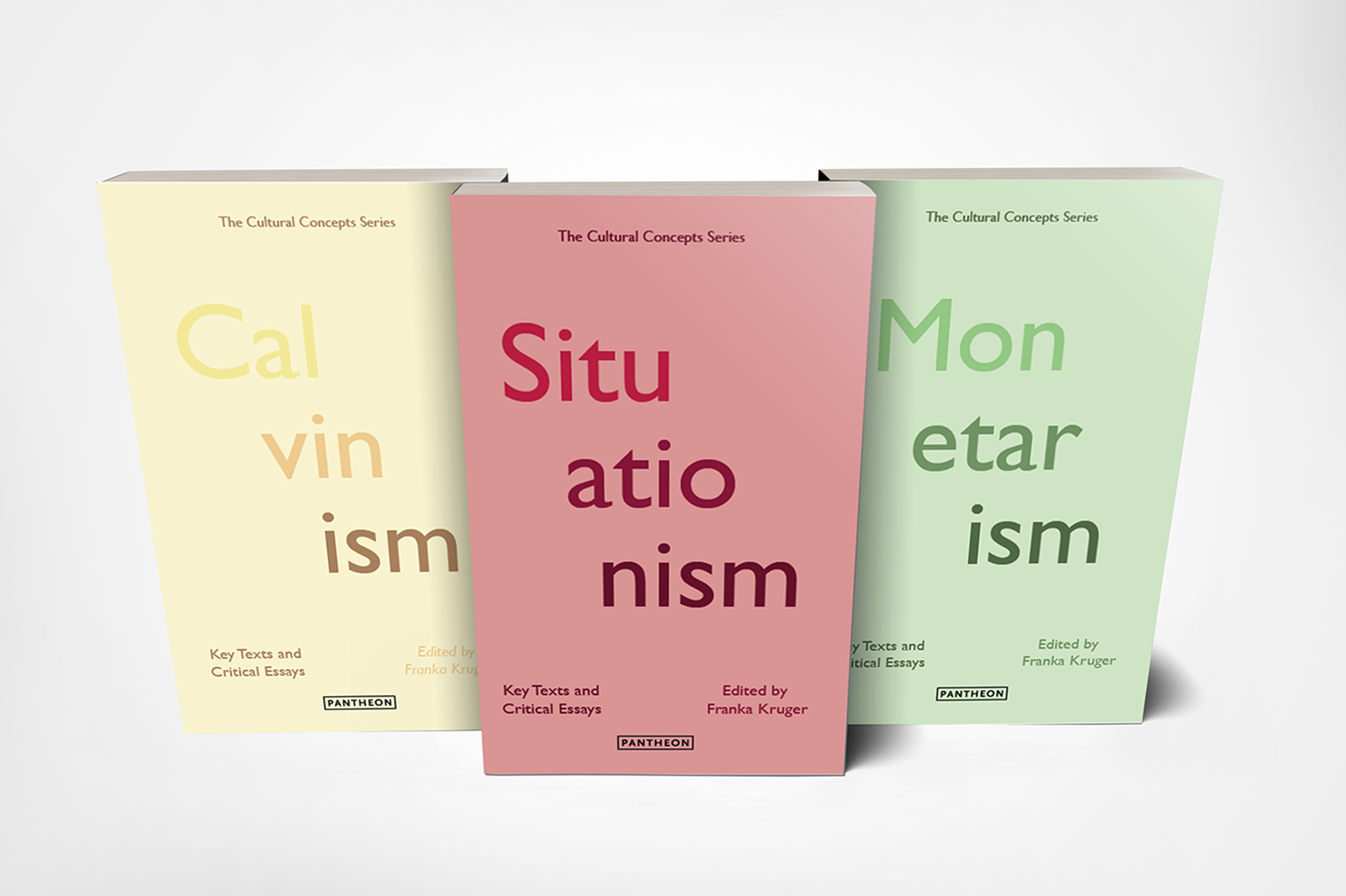 A series of books created around different isms. The colour is related to the contents.