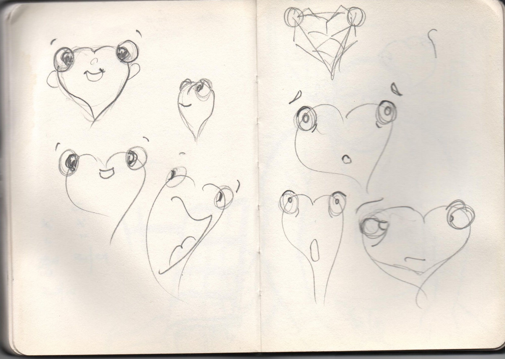 Sketchbook, the very first concept sketches