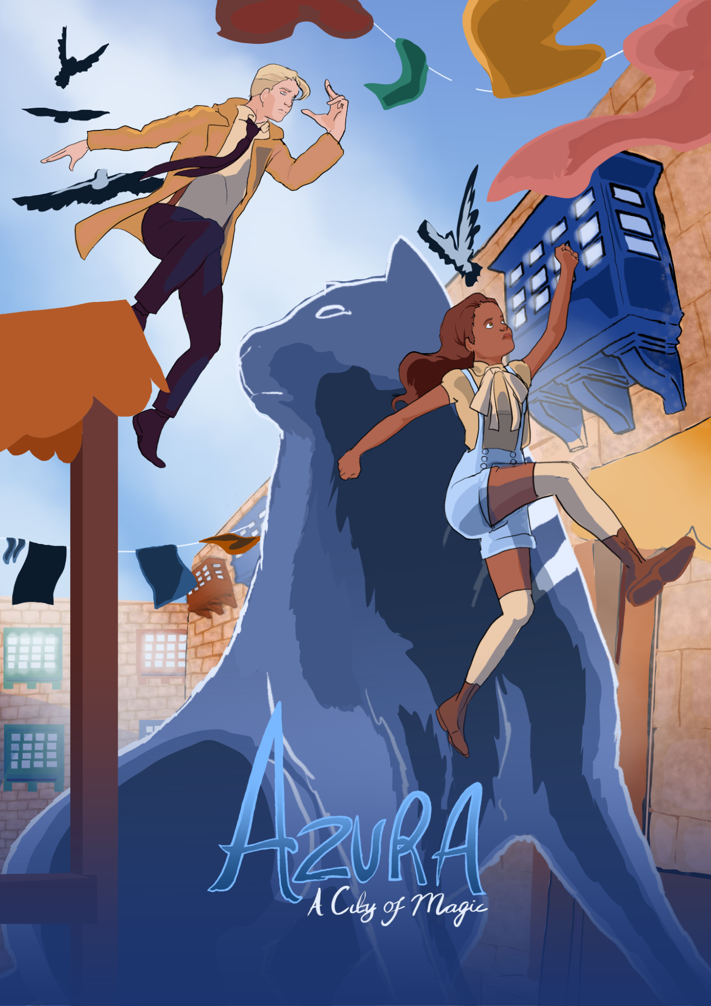 "Azura - a city of magic" poster