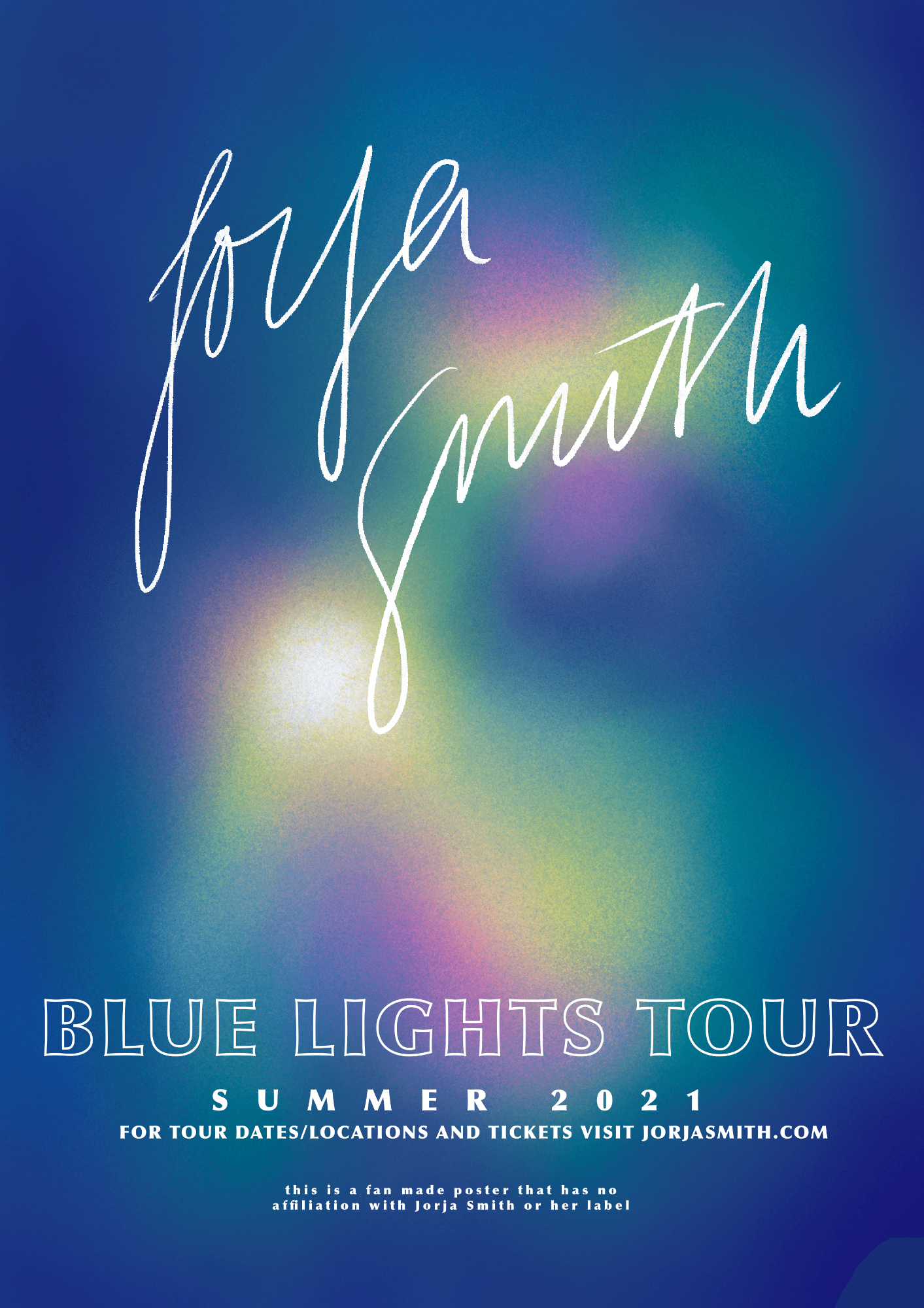 An alternative tour poster design for Jorja Smith