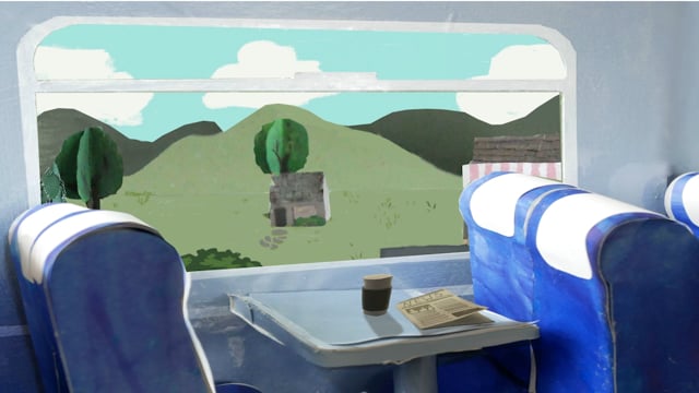 "From a Railway Carriage" animation