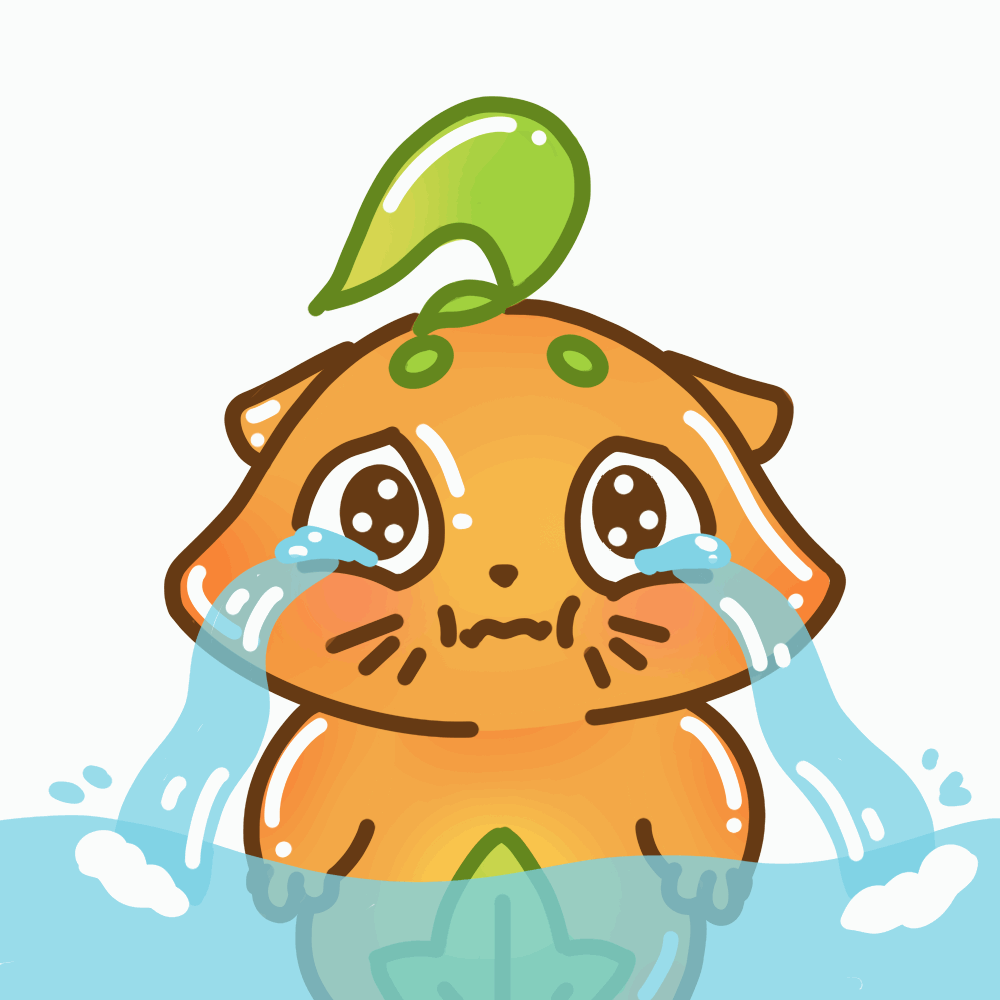 One sticker design, part of my Facebook Sticker Pack project depicting the main character Chi. Represented action: crying.