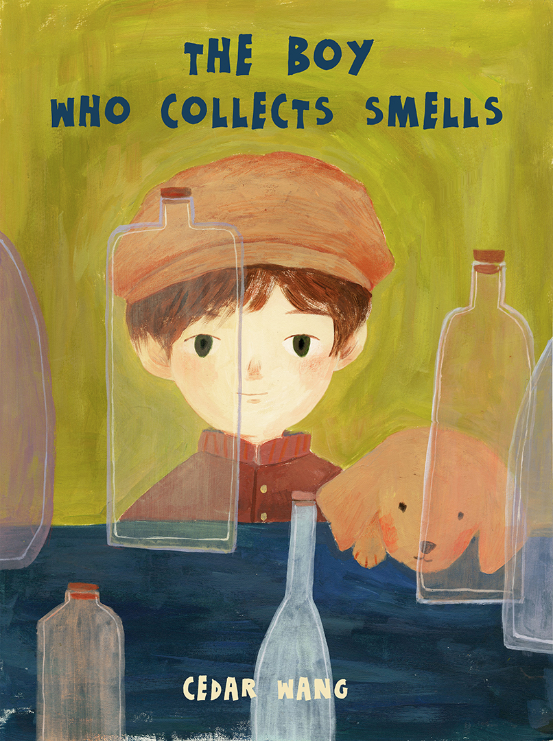 Book cover of picturebook "The Boy Who Collects Smells"