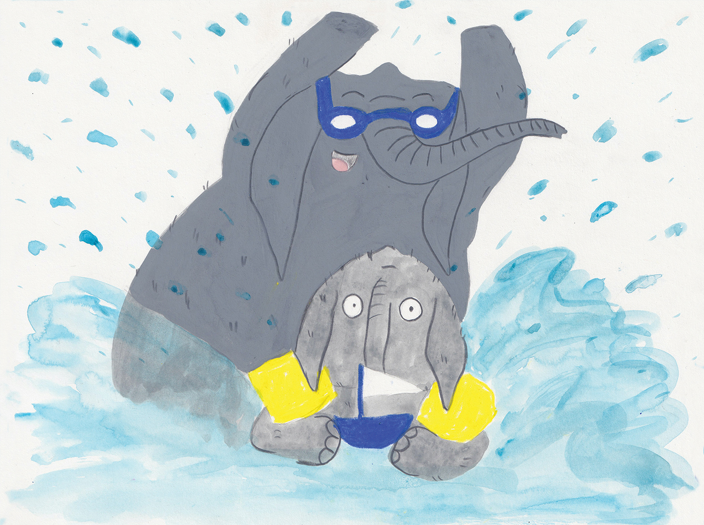 Artwork from “Being an Elephant is Great!”