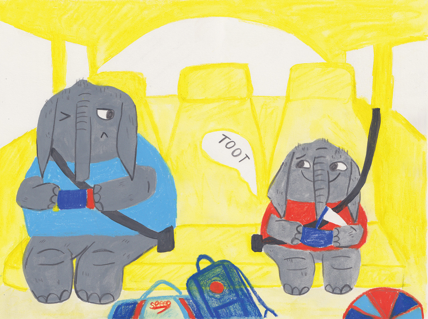 Artwork from “Being an Elephant is Great!”