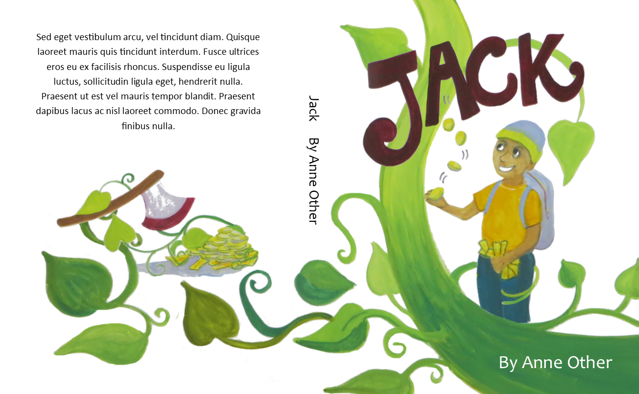 "Jack" - Speculative book cover design for a contemporary story on the theme of Jack and the Beanstalk-