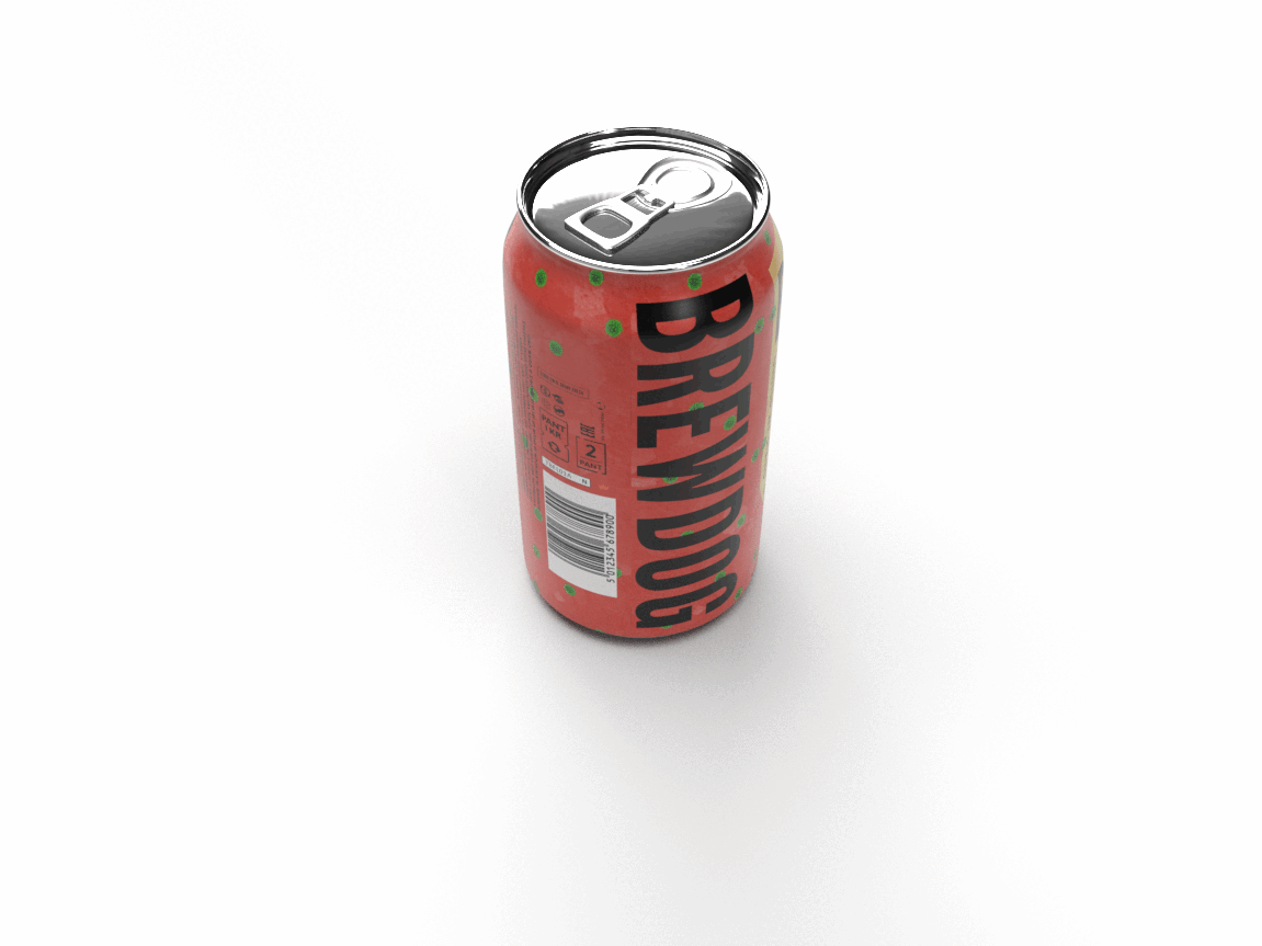 “No Crimbo.” A Brewdog style lager that is able to be viewed in augmented reality. Created using Photoshop and Dimension for the 3D model.
