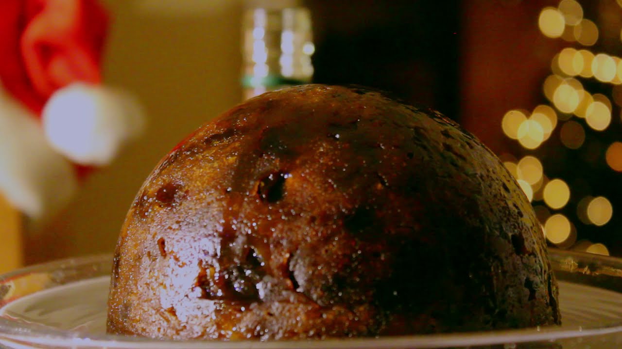 Yuletide. The cinematic moment of lighting up a Christmas Pudding on the eve of the festive season.