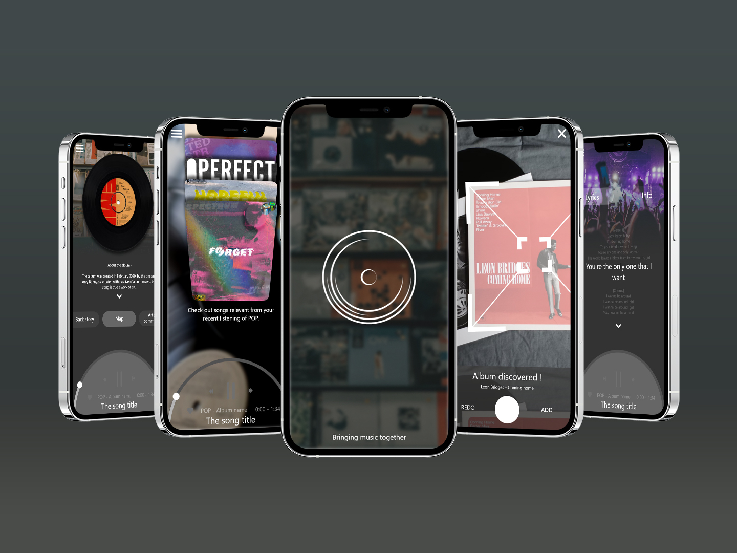 An app designed to join the vesical and digital platforms of music. The music app challenges what modern day technology can do to drive user interaction and experience.