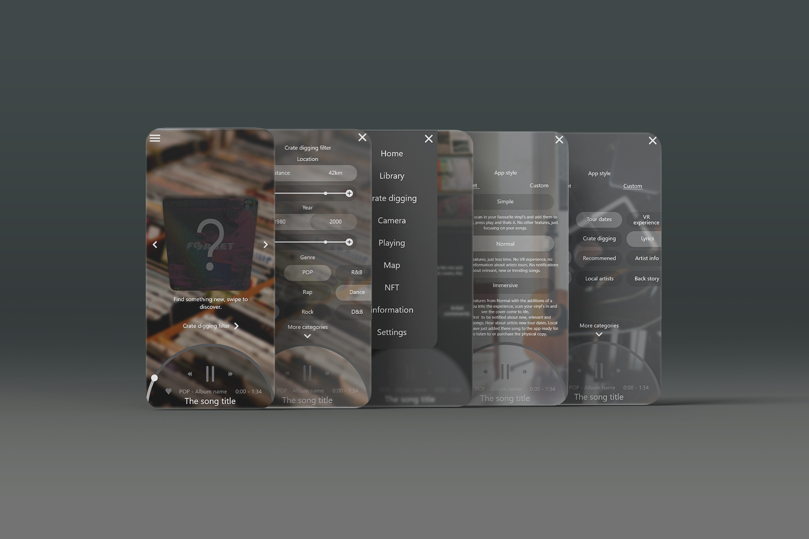The app design is simple and packed with loads of content to help drive the user and their experience with vinyl records.