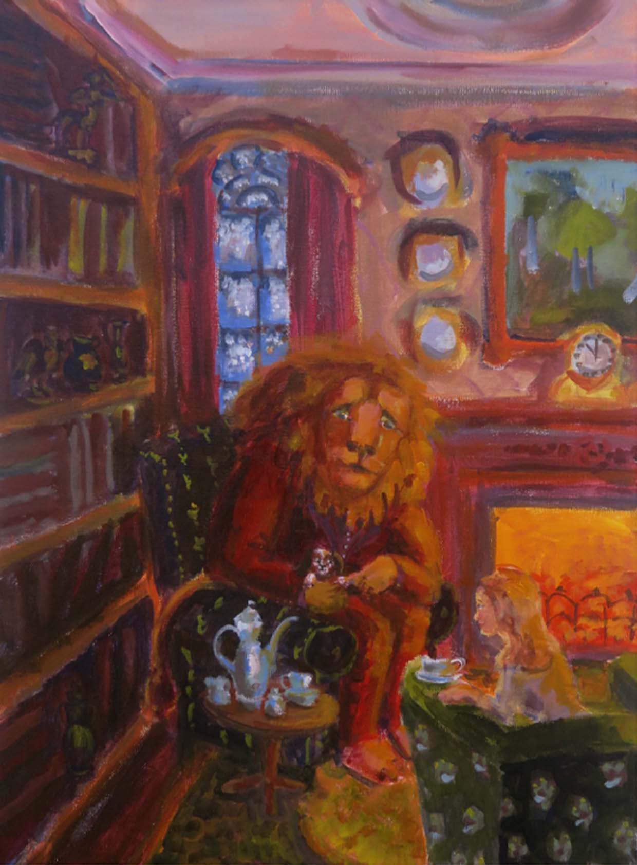 ‘By the Fireplace’. Part of a series I made based on ‘The Courtship of Mr Lyon’, by Angela Carter.