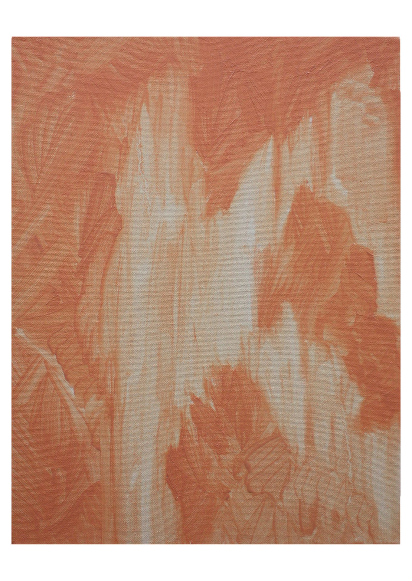 Untitled (Peach I) 41cm x 30.5cm, Oil on Canvas, 2023