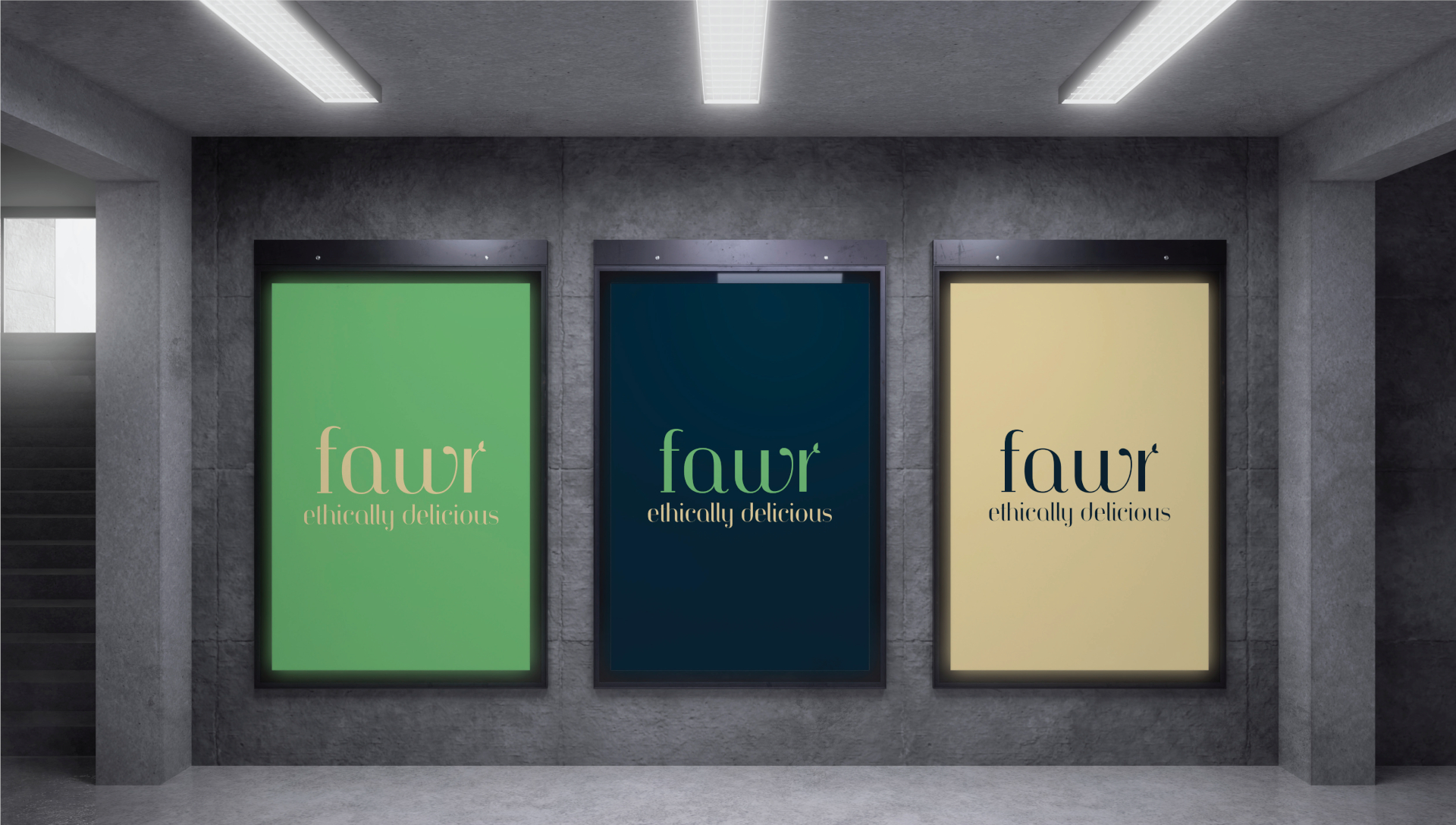 FAWR - Ethically Delicious Logo Variations