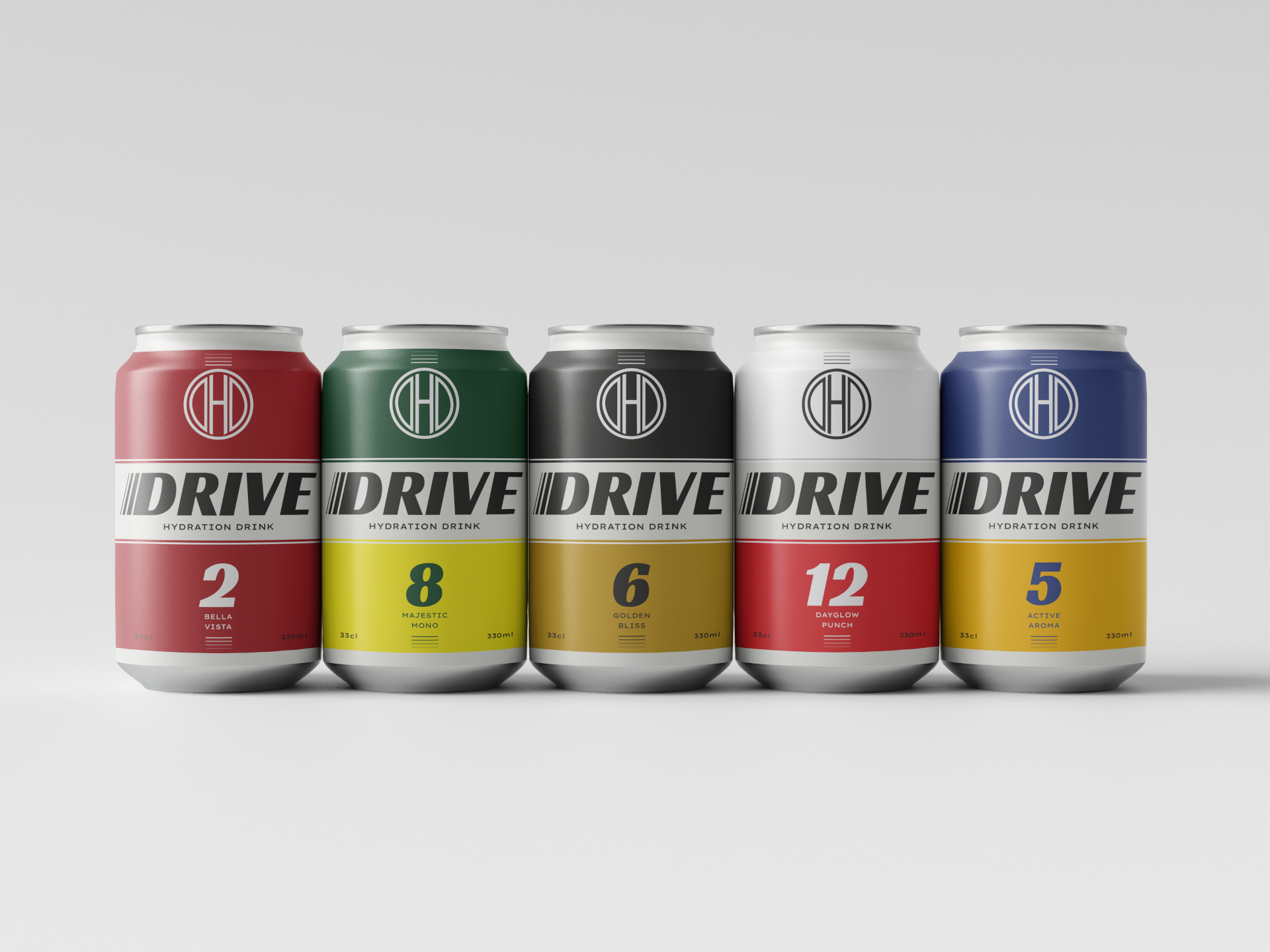 DRIVE Cans Set – Front View