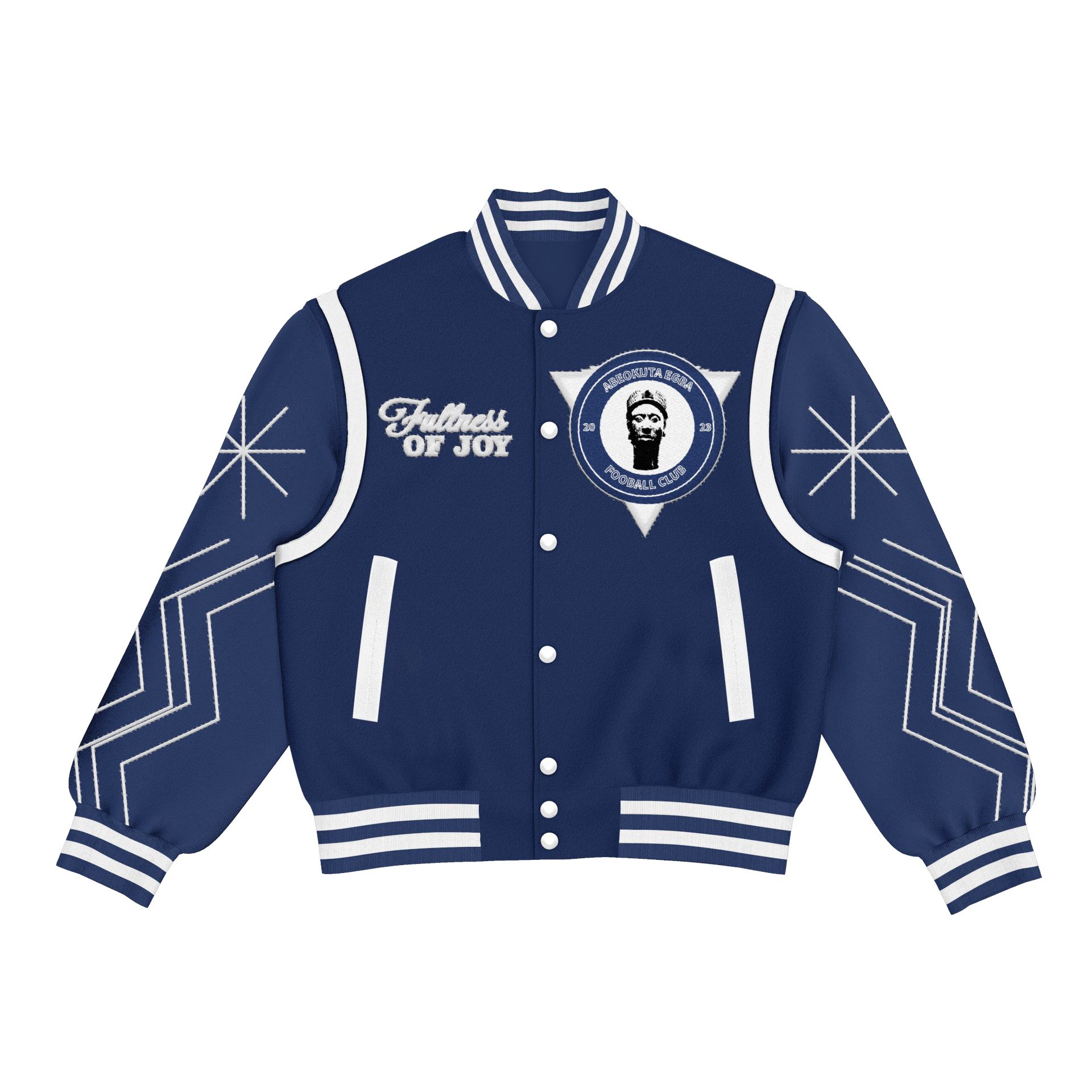 This is the Abeokuta varsity jacket.
