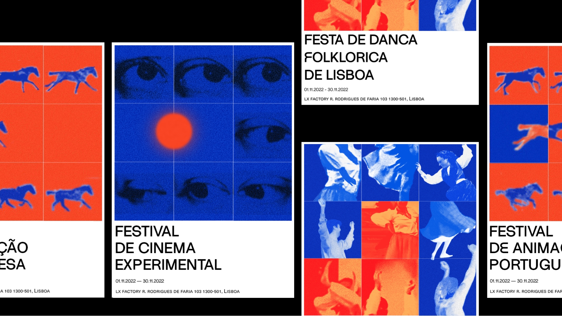 Lisbon Posters. Series of festival posters I designed after a CSA drawing trip in September 2022.
