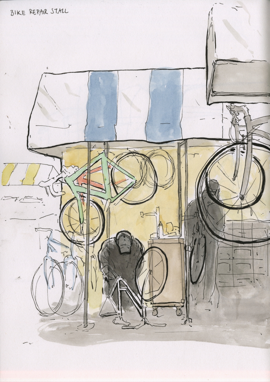 ‘The Bikeman’ - Bike repair stall