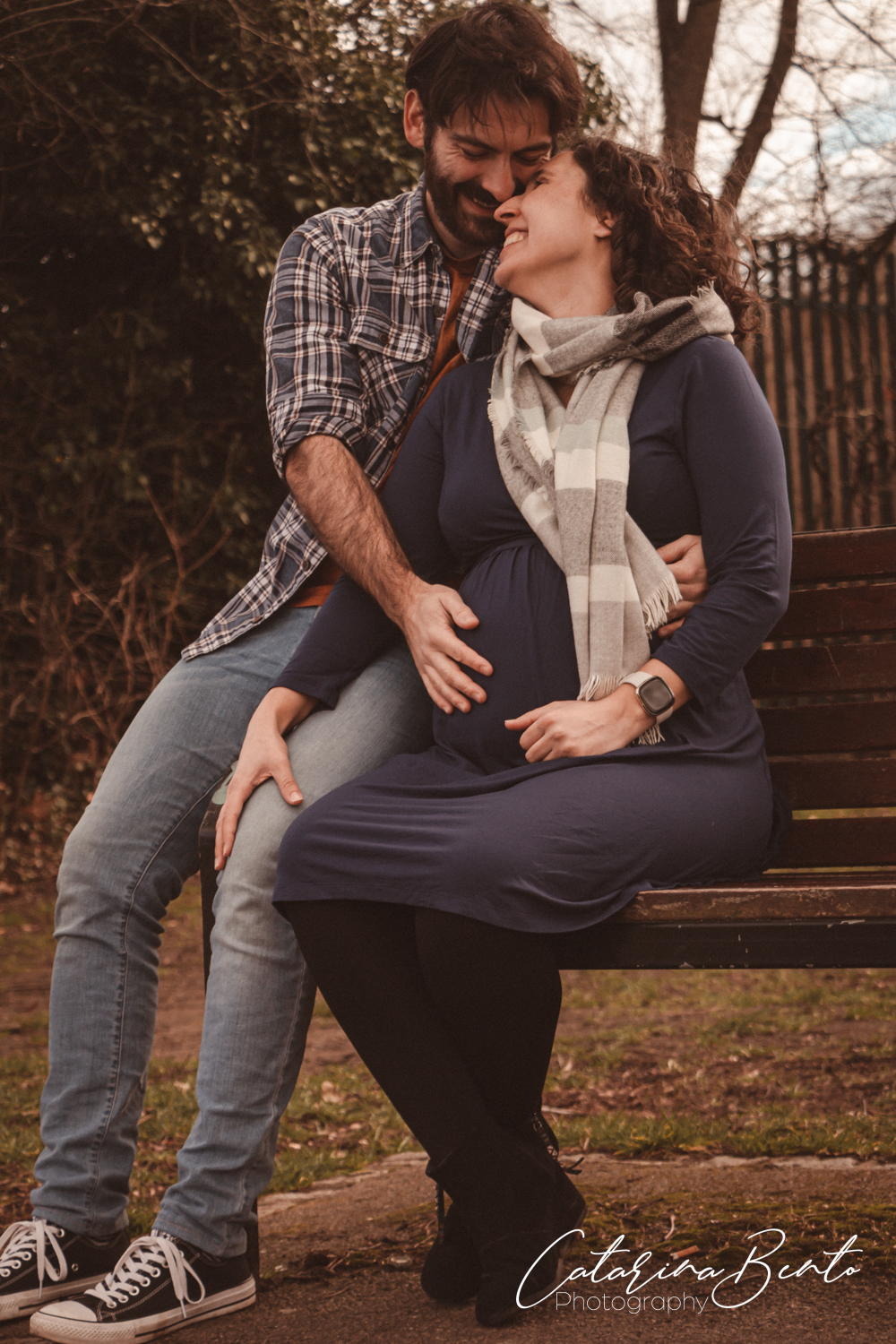 A pregnant couple expecting a child is one of the most beautiful results of love.